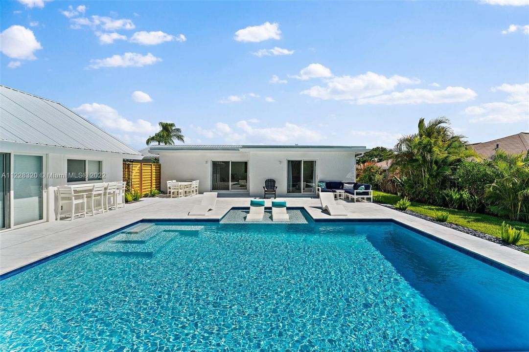 View of Home Overlooking Pool