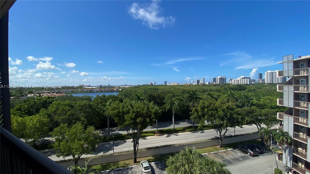 this will be your view from hallway, Aventura Lakes across the street