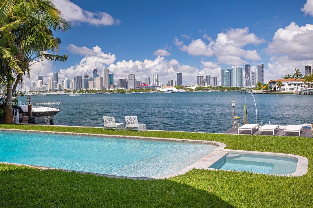 Miami Skyline Views From Your Private Pool