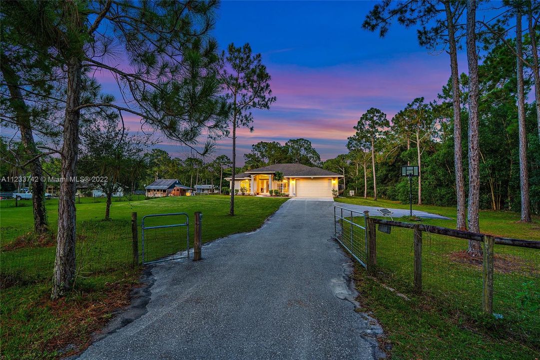 Twilight From Edge of Driveway