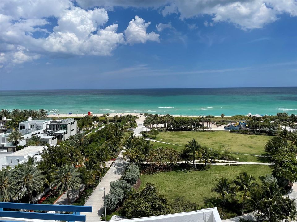 direct unobstructed ocean views from front balcony inside the unit