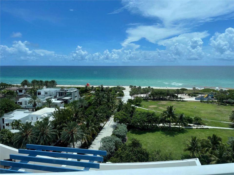 direct unobstructed ocean views from front balcony inside unit 3