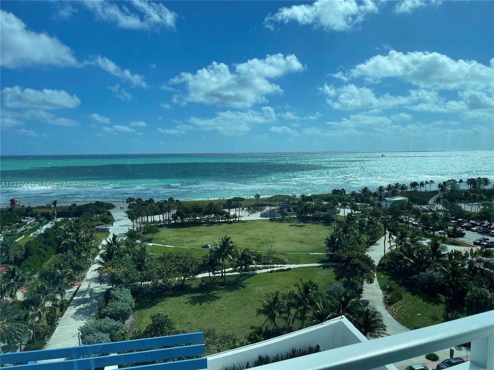 direct unobstructed ocean views from front balcony inside unit 2