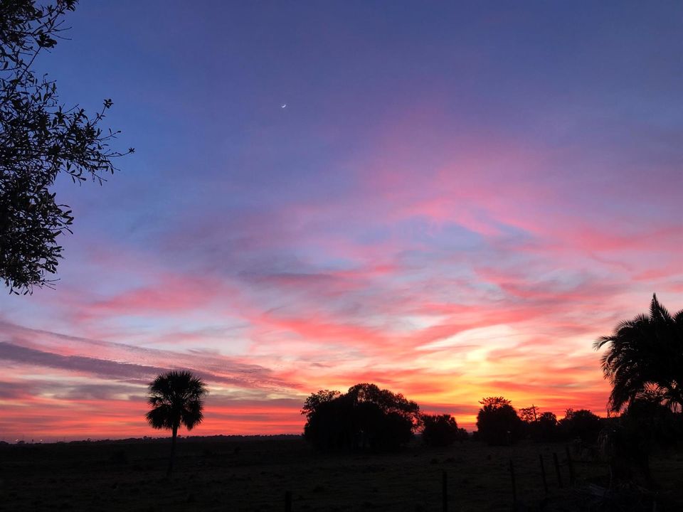 sunset at Hickory Branch