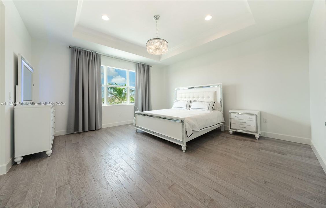 Master Bedroom | Bedroom #3 of 6 | Second Floor | Double door entry - high vaulted ceilings - Lake view