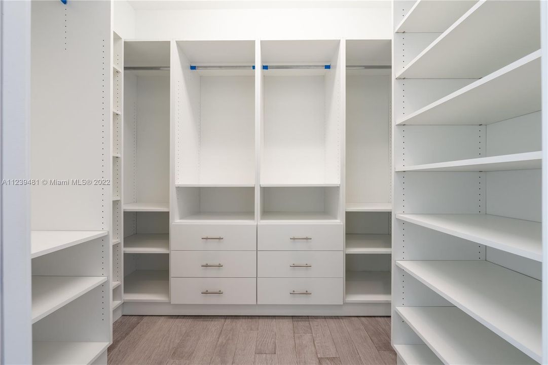 Total of two Master Closets | Walk-in closet #1 of 2