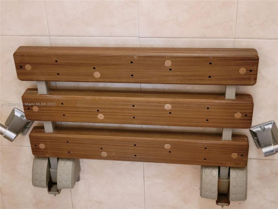 Master shower bench