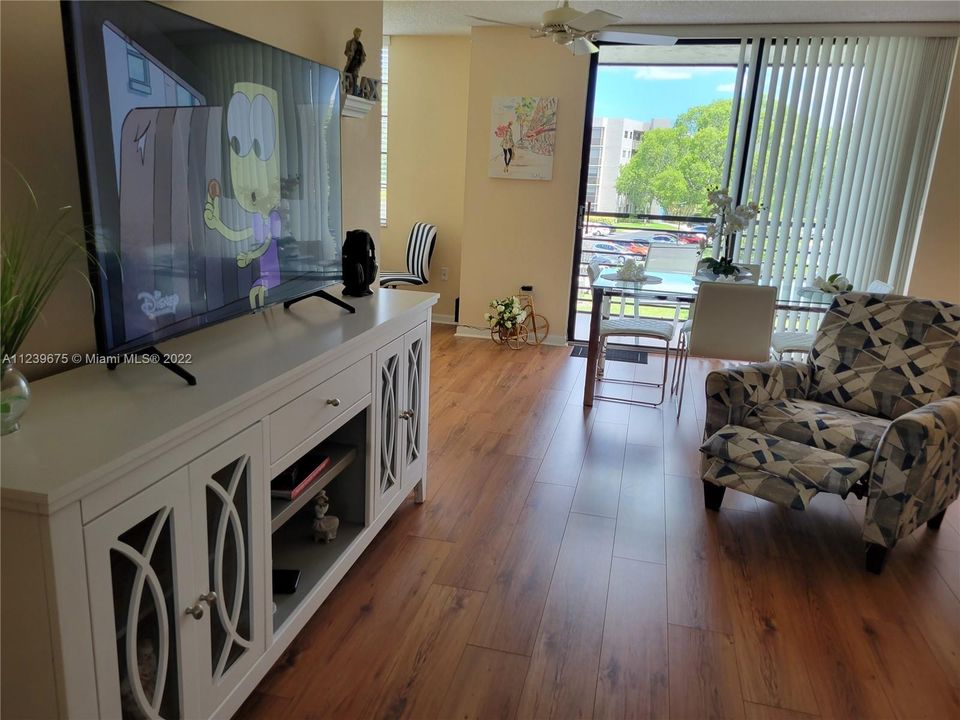 Living room credenza & TV