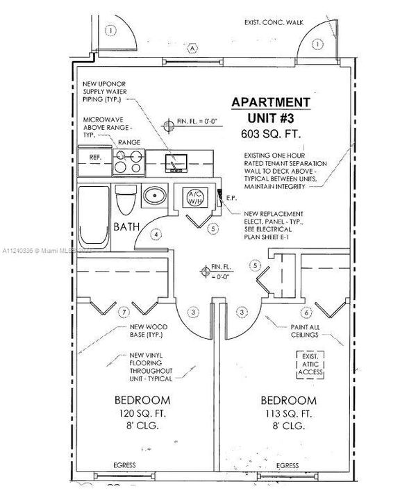 Unit #3 Floor Plan