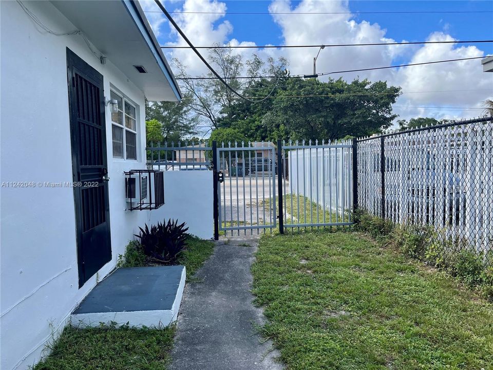 Gated Back Yard Area