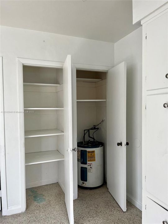 Water Heater Closet & Extra Storage