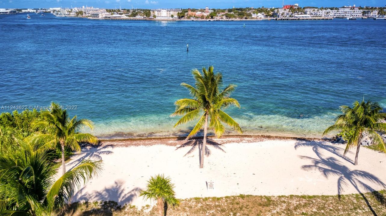 Private Beach for 32 Sunset Key.