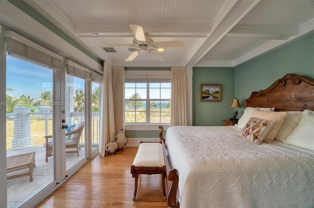 Master Bedroom sleeping quarters with oceanviews.