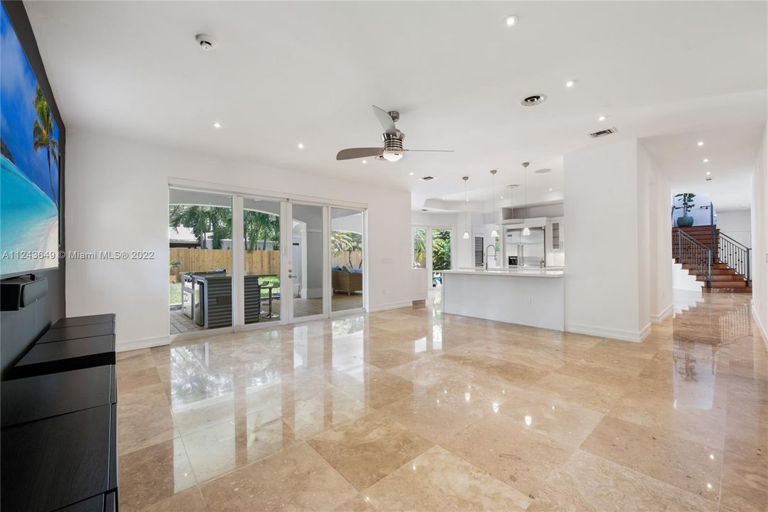 Fabulous Family Room With Surround Sound