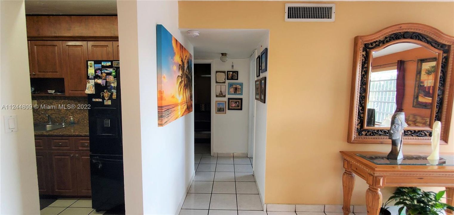 From living room to kitchen