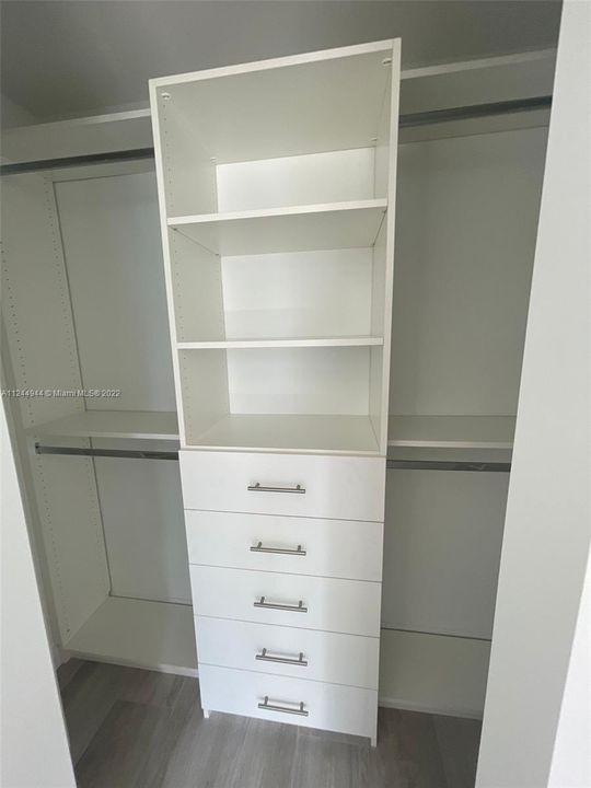 build-out walk-in closet