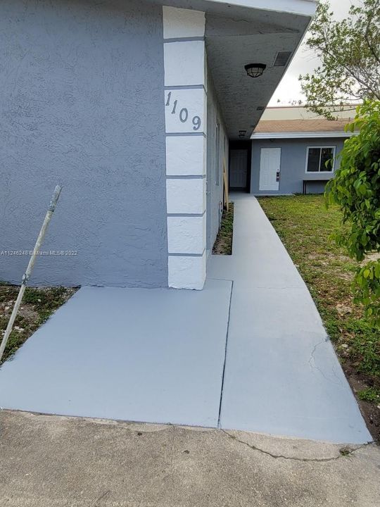 Tenant Walkway Painted - Front