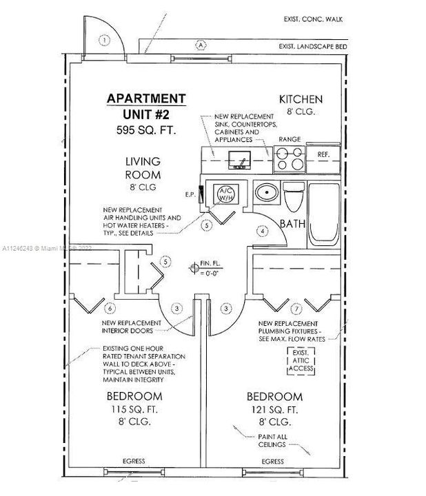 Unit #2 Floor Plan