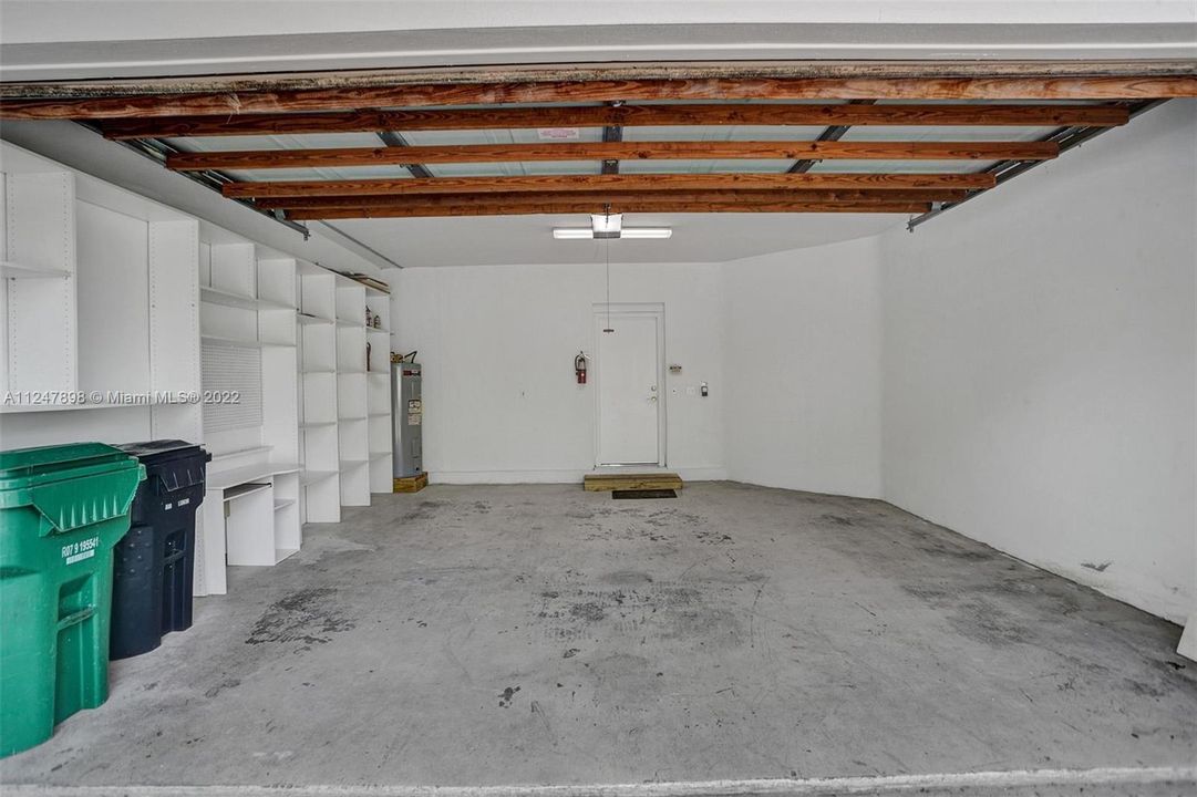 wide/deep 2-car garage