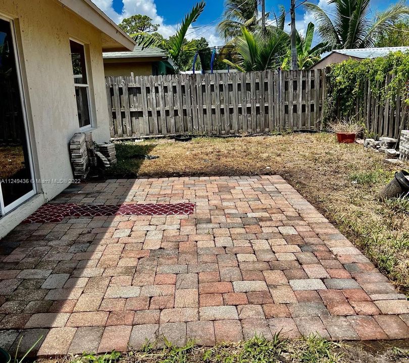 Backyard patio
