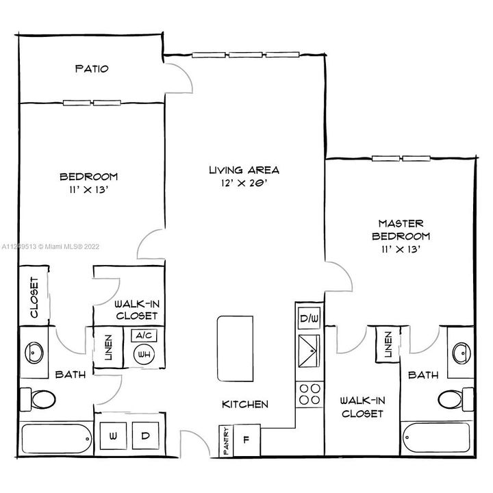 Recently Rented: $2,773 (2 beds, 2 baths, 1074 Square Feet)