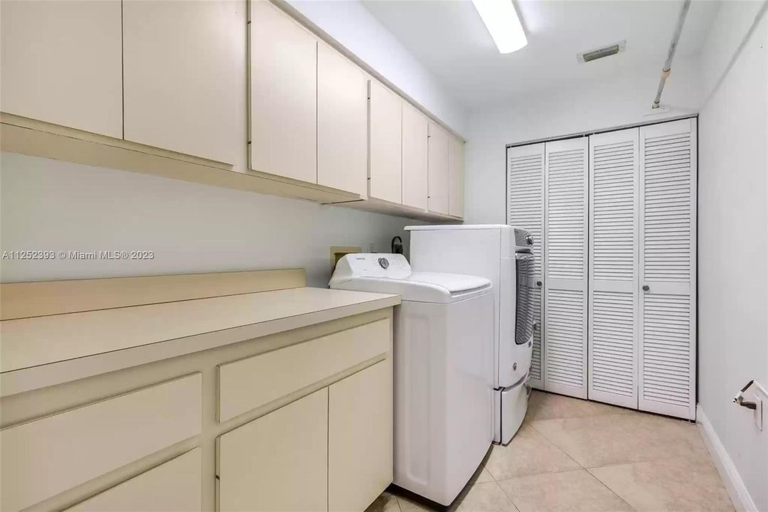 Fully equipped laundry room