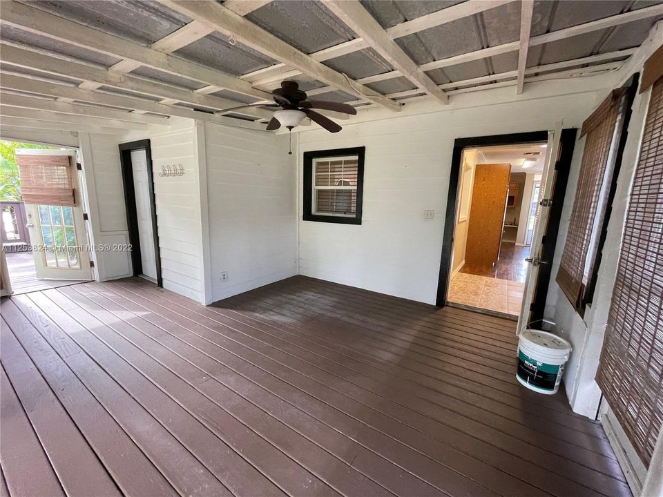 Screened patio