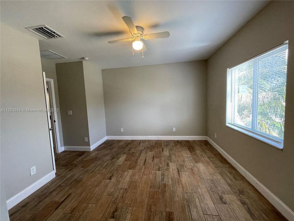 Master Suite with walking closet and bathroom