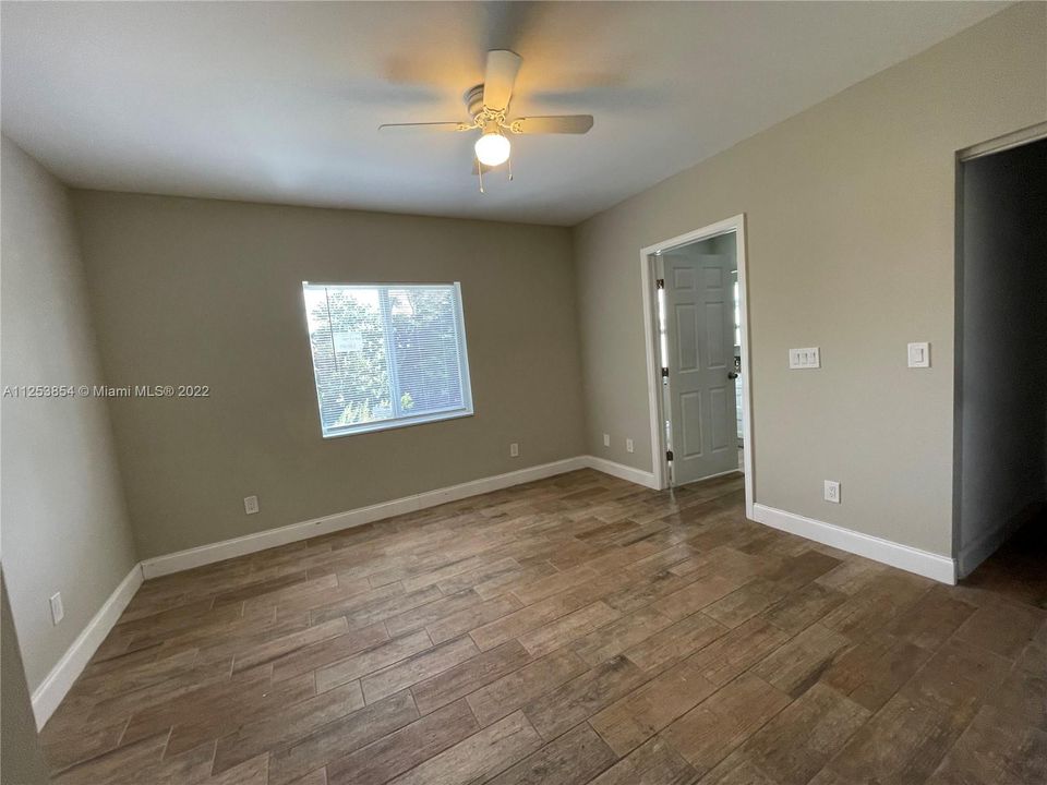 Master Suite with walking closet and bathroom