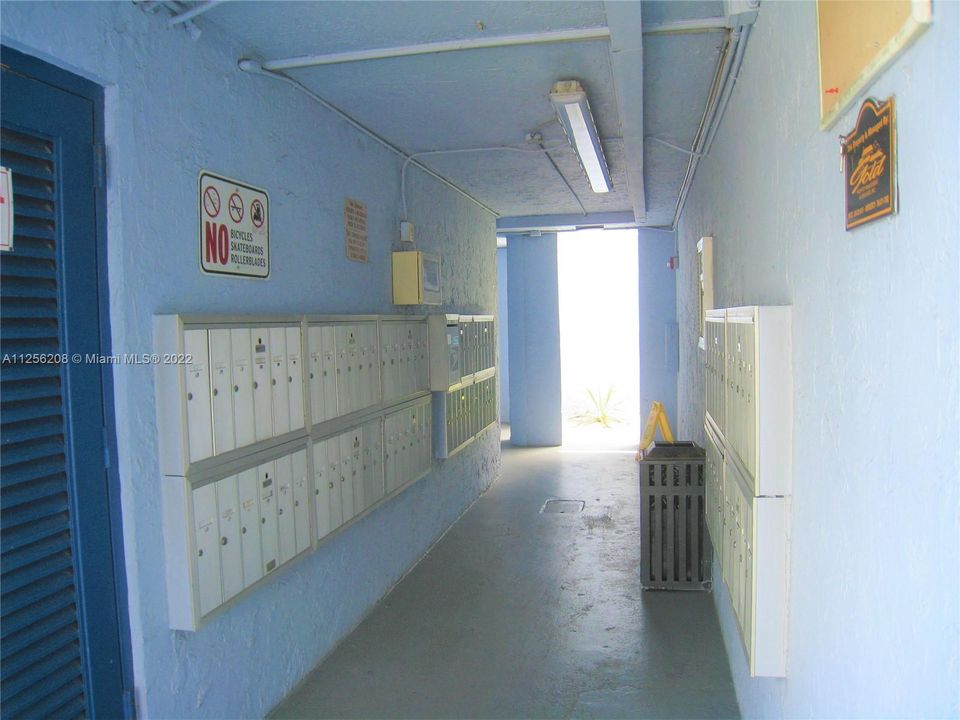 Mail box area