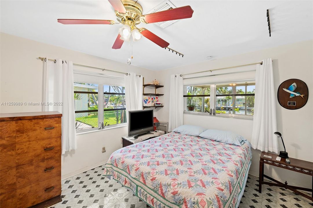 Third bedroom -2137 NE 16 Ave Wilton Manors Waterfront 3/2 Bedroom Home