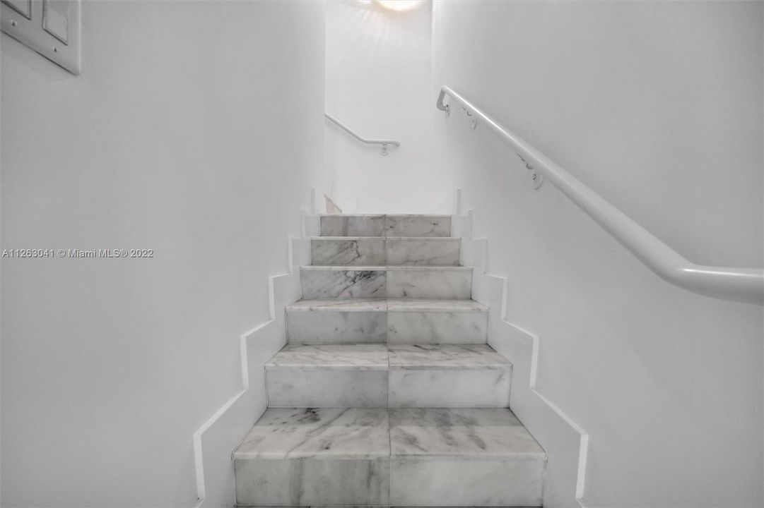 Stairs down to Master Bedroom