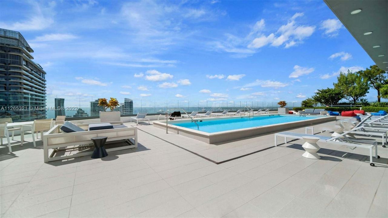 Rooftop Pool with Panoramic Views. Exclusive for Residents at Brickell Heights East