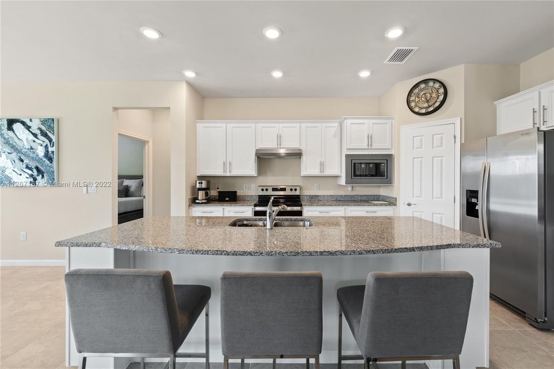 Kitchen with walk-in pantry