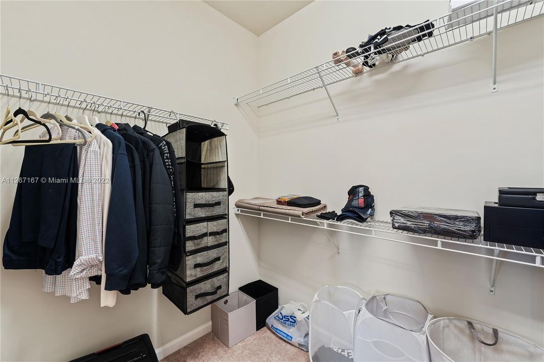 Owner's suite walk-in closet