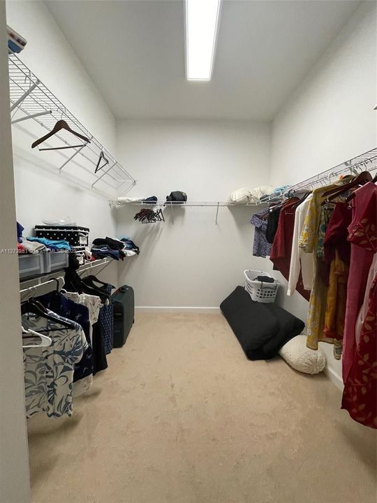 Her large walk in closet