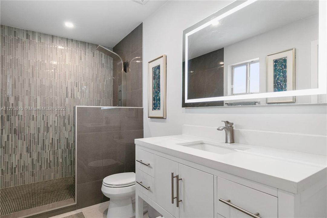 spacious master bath