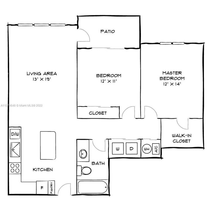 Recently Rented: $2,400 (2 beds, 1 baths, 984 Square Feet)