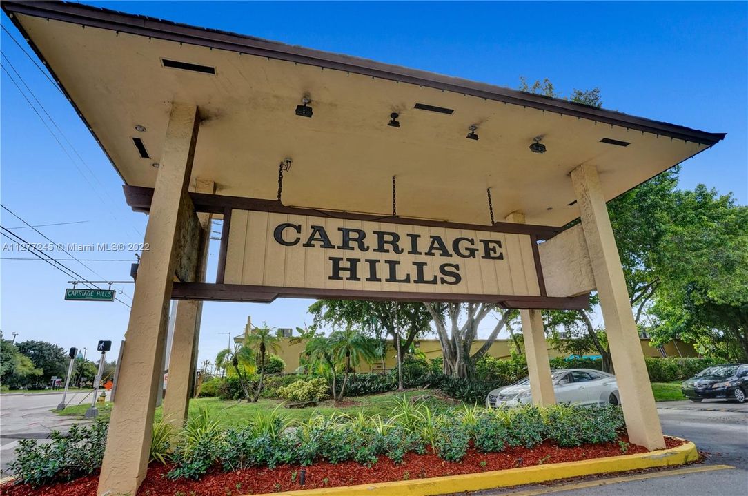 Carriage Hills Main Entrance