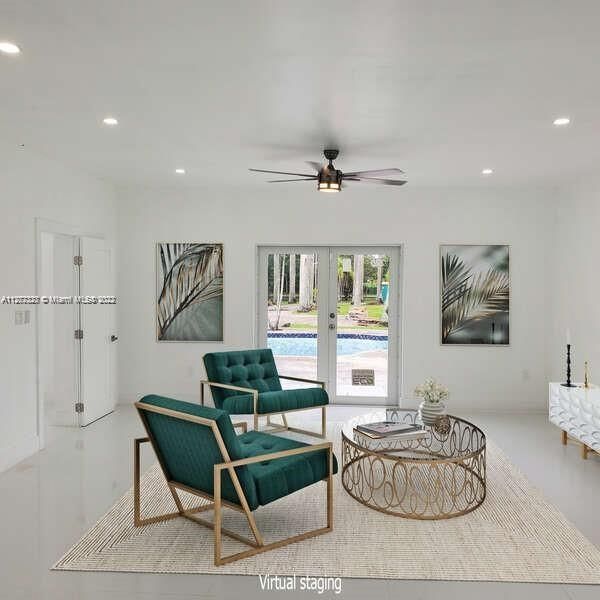 MASTER BEDROOM GRAND ROOM WITH POOL VIEW