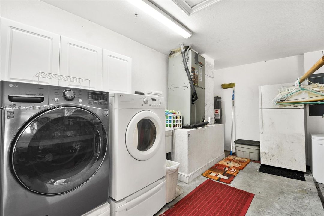 Laundry in Garage