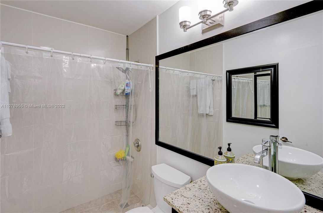 2nd Bathroom with a Shower, Quartz counter