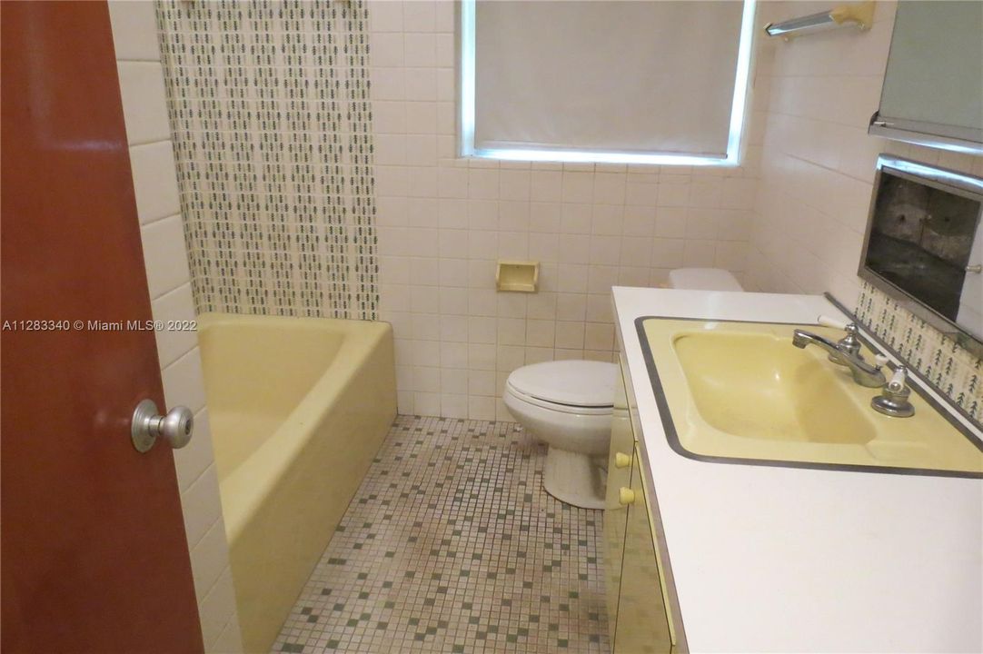 bathroom next to rooms