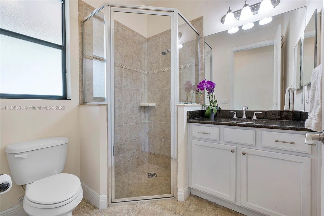 Cabana Bathroom leads to Pool Area