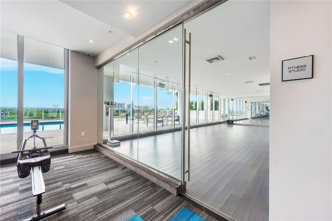 Fitness Studio with Yoga Classes Overlooking Pool & Middle River