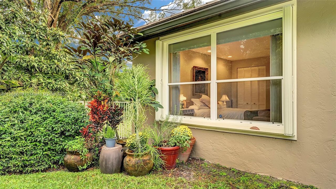 Lovely back corner of the home.