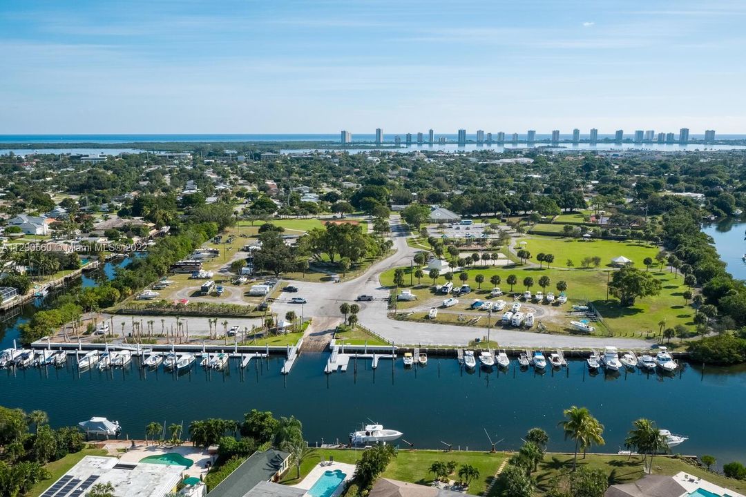 Aerial view of Anchorage Park