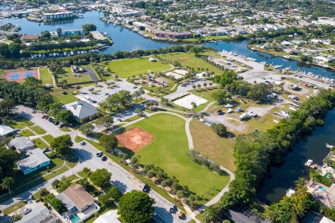 Aerial view of Anchorage Park