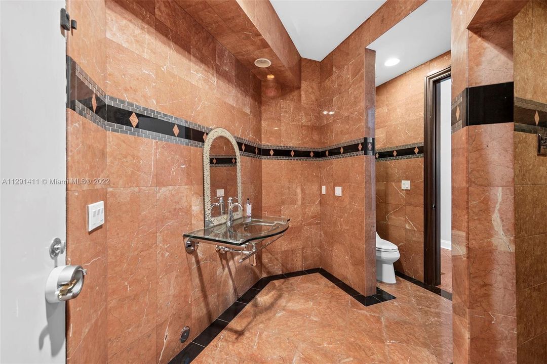 Additional bathroom have a steam shower built in