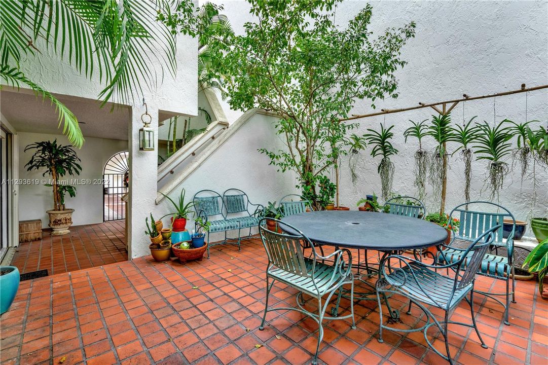 a private patio! one of the very few villas